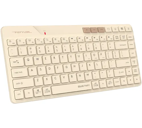 Клавиатура A4Tech Fstyler FBK26C AS бежевый USB беспроводная BT/Radio slim Multimedia (FBK26C AS)