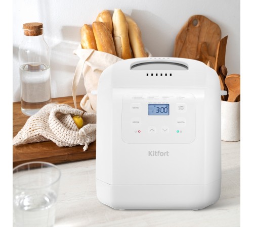 Хлебопечь Kitfort КТ-312 550Вт белый
