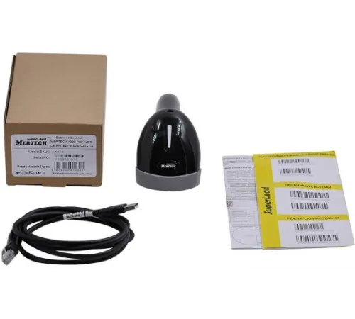 Сканер штрих-кода Mertech 1300 P2D USB черный