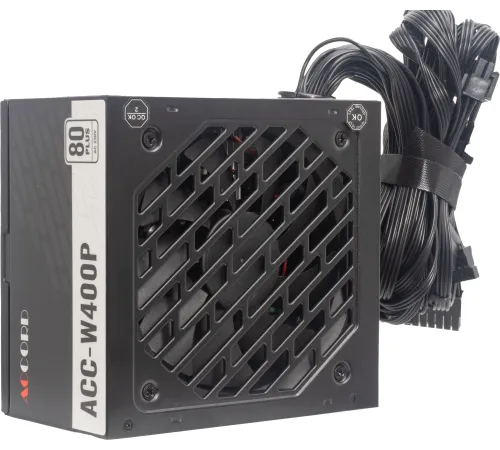 Блок питания Accord ATX 400W ACC-W400P 80 PLUS WHITE (20+4pin) 120mm fan 6xSATA Блок питания Accord ATX 400W ACC-W400P 80 PLUS WHITE (20+4pin) 120mm fan 6xSATA