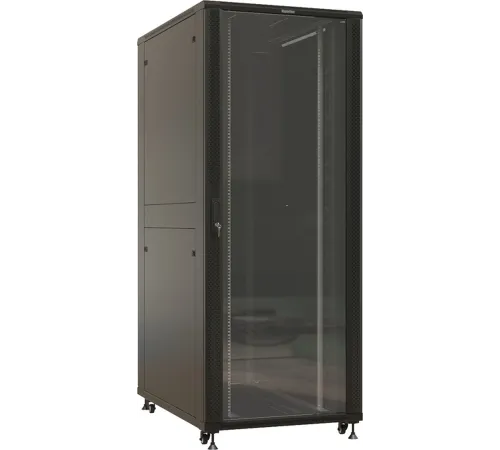 Шкаф серверный Hyperline (TTBR-4281-AS-RAL9004) напольный 42U 800x1000мм пер.дв.стекл задн.дв.спл.стал.лист 4 бок.пан. 1000кг черный 910мм IP20 сталь Шкаф серверный Hyperline (TTBR-4281-AS-RAL9004) напольный 42U 800x1000мм пер.дв.стекл задн.дв.спл.стал.лист 4 бок.пан. 1000кг черный 910мм IP20 сталь