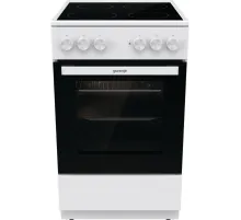 Плита Электрическая Gorenje GEC5A12WG-B белый стеклокерамика (без крышки)