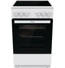 Плита Электрическая Gorenje GEC5A12WG-B белый стеклокерамика (без крышки)