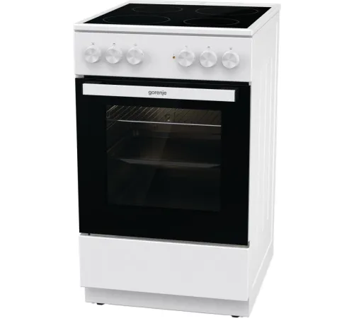 Плита Электрическая Gorenje GEC5A12WG-B белый стеклокерамика (без крышки)