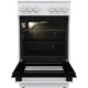 Плита Электрическая Gorenje GEC5A12WG-B белый стеклокерамика (без крышки)
