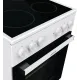 Плита Электрическая Gorenje GEC5A12WG-B белый стеклокерамика (без крышки)