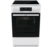 Плита Электрическая Gorenje GEC5C61WG белый стеклокерамика (без крышки)