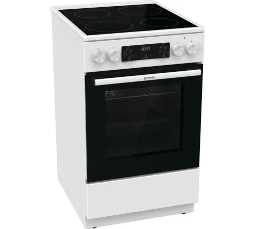 Плита Электрическая Gorenje GEC5C61WG белый стеклокерамика (без крышки)
