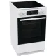 Плита Электрическая Gorenje GEC5C61WG белый стеклокерамика (без крышки)