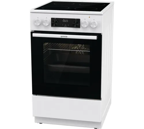 Плита Электрическая Gorenje GEC5C61WG белый стеклокерамика (без крышки)