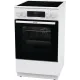 Плита Электрическая Gorenje GEC5C61WG белый стеклокерамика (без крышки)