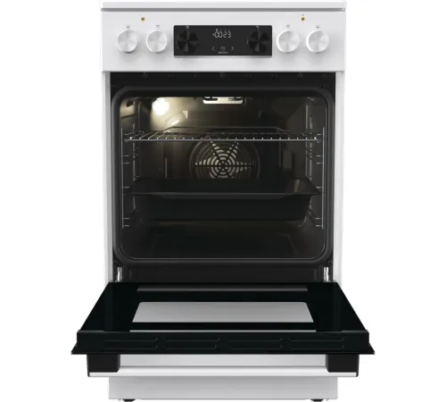 Плита Электрическая Gorenje GEC5C61WG белый стеклокерамика (без крышки)