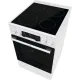 Плита Электрическая Gorenje GEC5C61WG белый стеклокерамика (без крышки)