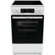 Плита Электрическая Gorenje GEC5C42WG белый стеклокерамика (без крышки)
