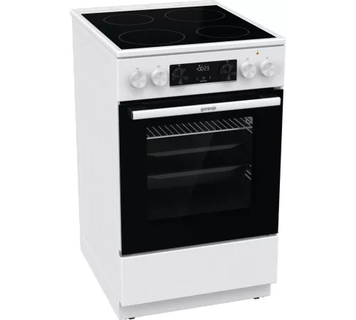 Плита Электрическая Gorenje GEC5C42WG белый стеклокерамика (без крышки)