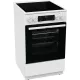 Плита Электрическая Gorenje GEC5C42WG белый стеклокерамика (без крышки)