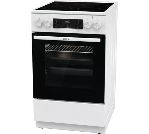 Плита Электрическая Gorenje GEC5C42WG белый стеклокерамика (без крышки)