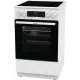 Плита Электрическая Gorenje GEC5C42WG белый стеклокерамика (без крышки)