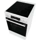 Плита Электрическая Gorenje GEC5C42WG белый стеклокерамика (без крышки)