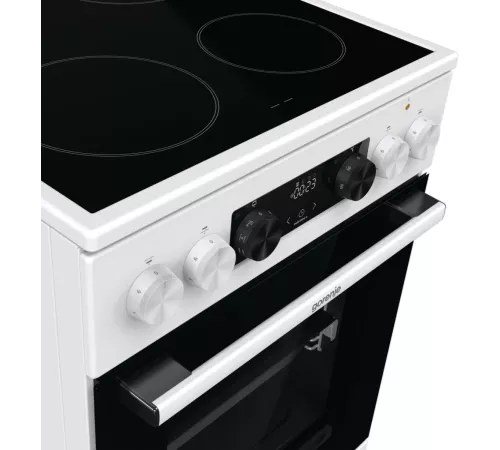 Плита Электрическая Gorenje GEC5C42WG белый стеклокерамика (без крышки)