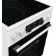 Плита Электрическая Gorenje GEC5C42WG белый стеклокерамика (без крышки)
