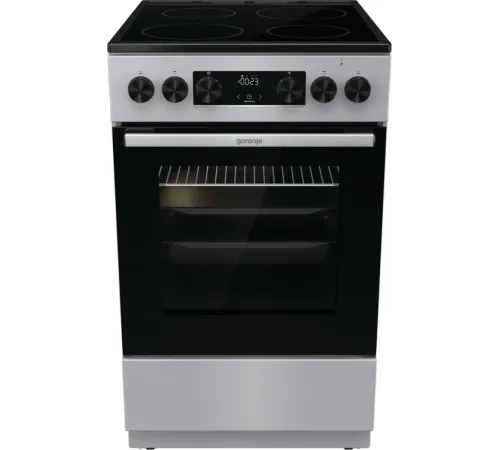 Плита Электрическая Gorenje GEC5C41SG серый стеклокерамика (без крышки)
