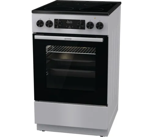 Плита Электрическая Gorenje GEC5C41SG серый стеклокерамика (без крышки)