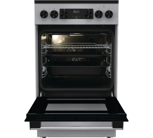 Плита Электрическая Gorenje GEC5C41SG серый стеклокерамика (без крышки)
