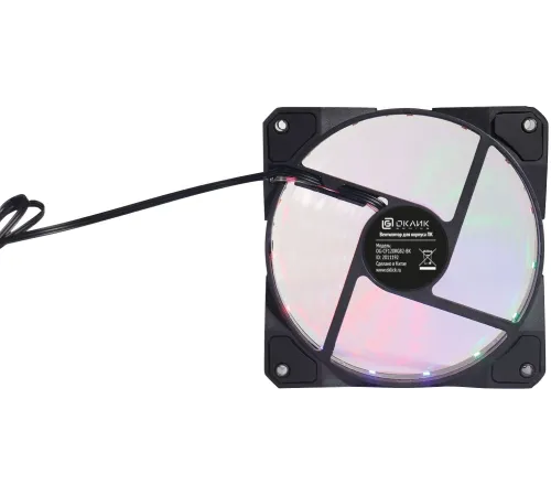 Вентилятор Оклик OG-CF120RGB2-BK 120x120x25mm 3-pin 4-pin (Molex)25dB Ret Вентилятор Оклик OG-CF120RGB2-BK 120x120x25mm 3-pin 4-pin (Molex)25dB Ret