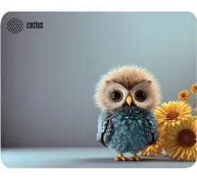 Коврик для мыши Cactus Owl gray 300x250x3мм (CS-MP-D12M)