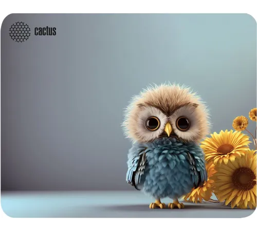 Коврик для мыши Cactus Owl gray 300x250x3мм (CS-MP-D12M) Коврик для мыши Cactus Owl gray 300x250x3мм (CS-MP-D12M)