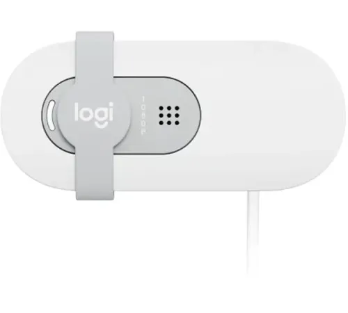 Камера Web Logitech HD Webcam Brio 100 Full белый 2Mpix (1920x1080) USB Type-C с микрофоном (960-001618)