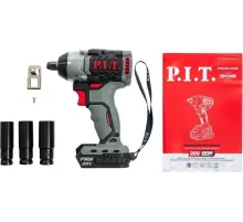 Гайковерт P.I.T. PIW20H-300B аккум. патрон:квад.1/2"