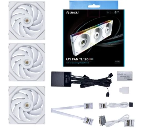 Вентилятор Lian-Li Uni Fan TL 120 Triple 7-pin 28.7dB Ret (G99.12TL3W.00) Вентилятор Lian-Li Uni Fan TL 120 Triple 7-pin 28.7dB Ret (G99.12TL3W.00)