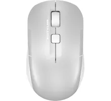 Мышь A4Tech Fstyler FB26CS Air2 серебристый/белый оптическая (2000dpi) silent беспроводная BT/Radio USB для ноутбука (4but)