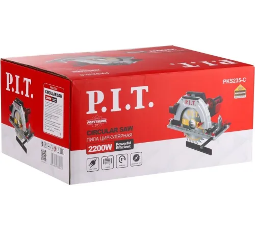 Циркулярная пила (дисковая) P.I.T. PKS235-C 2200Вт (ручная)