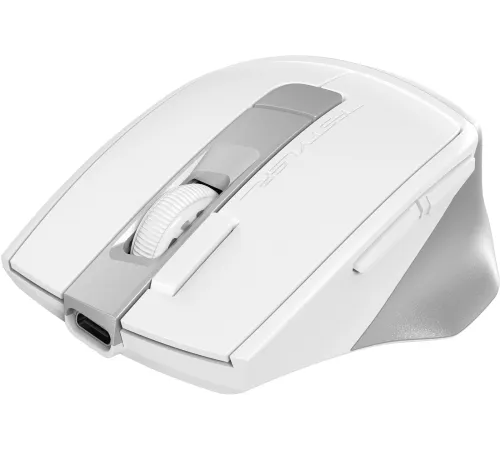 Мышь A4Tech Fstyler FG45CS Air2 белый/серебристый оптическая (2000dpi) silent беспроводная USB для ноутбука (7but) Мышь A4Tech Fstyler FG45CS Air2 белый/серебристый оптическая (2000dpi) silent беспроводная USB для ноутбука (7but)