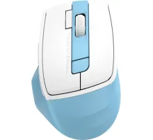 Мышь A4Tech Fstyler FG45CS Air2 голубой/белый оптическая (2000dpi) silent беспроводная USB для ноутбука (7but)