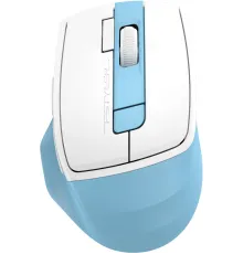 Мышь A4Tech Fstyler FG45CS Air2 голубой/белый оптическая (2000dpi) silent беспроводная USB для ноутбука (7but)