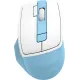 Мышь A4Tech Fstyler FG45CS Air2 голубой/белый оптическая (2000dpi) silent беспроводная USB для ноутбука (7but)