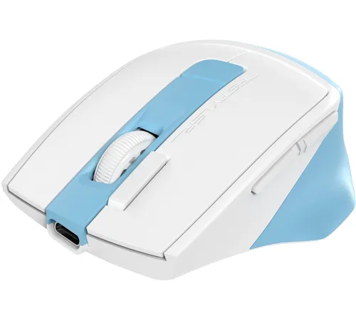 Мышь A4Tech Fstyler FG45CS Air2 голубой/белый оптическая (2000dpi) silent беспроводная USB для ноутбука (7but) Мышь A4Tech Fstyler FG45CS Air2 голубой/белый оптическая (2000dpi) silent беспроводная USB для ноутбука (7but)