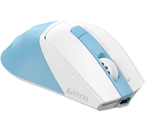 Мышь A4Tech Fstyler FG45CS Air2 голубой/белый оптическая (2000dpi) silent беспроводная USB для ноутбука (7but) Мышь A4Tech Fstyler FG45CS Air2 голубой/белый оптическая (2000dpi) silent беспроводная USB для ноутбука (7but)
