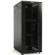 Шкаф серверный Hyperline (TTBR-4262-DD-RAL9004) напольный 42U 600x1200мм пер.дв.перфор.2ств. задн.дв.перфор.2-хст. 2 бок.пан. 800кг черный 1110мм IP20 сталь