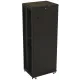 Шкаф серверный Hyperline (TTBR-4262-DD-RAL9004) напольный 42U 600x1200мм пер.дв.перфор.2ств. задн.дв.перфор.2-хст. 2 бок.пан. 800кг черный 1110мм IP20 сталь
