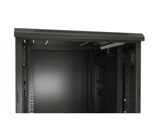 Шкаф серверный Hyperline (TTBR-4262-DD-RAL9004) напольный 42U 600x1200мм пер.дв.перфор.2ств. задн.дв.перфор.2-хст. 2 бок.пан. 800кг черный 1110мм IP20 сталь Шкаф серверный Hyperline (TTBR-4262-DD-RAL9004) напольный 42U 600x1200мм пер.дв.перфор.2ств. задн.дв.перфор.2-хст. 2 бок.пан. 800кг черный 1110мм IP20 сталь