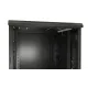 Шкаф серверный Hyperline (TTBR-4262-DD-RAL9004) напольный 42U 600x1200мм пер.дв.перфор.2ств. задн.дв.перфор.2-хст. 2 бок.пан. 800кг черный 1110мм IP20 сталь