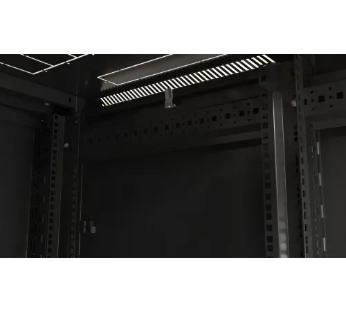 Шкаф серверный Hyperline (TTBR-4262-DD-RAL9004) напольный 42U 600x1200мм пер.дв.перфор.2ств. задн.дв.перфор.2-хст. 2 бок.пан. 800кг черный 1110мм IP20 сталь Шкаф серверный Hyperline (TTBR-4262-DD-RAL9004) напольный 42U 600x1200мм пер.дв.перфор.2ств. задн.дв.перфор.2-хст. 2 бок.пан. 800кг черный 1110мм IP20 сталь