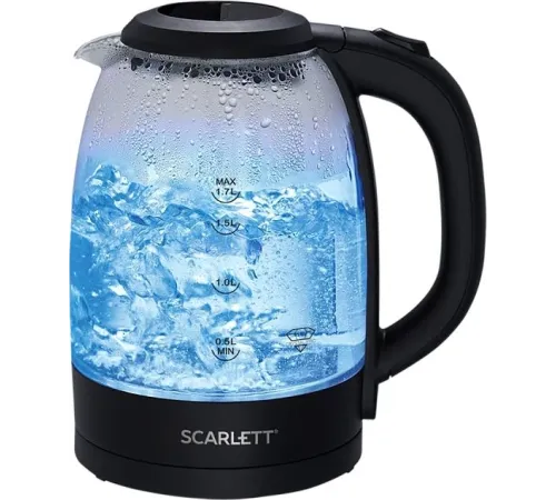 Чайник электрический Scarlett SC-EK27G11 1.7л. 2200Вт черный корпус: стекло/пластик Чайник электрический Scarlett SC-EK27G11 1.7л. 2200Вт черный корпус: стекло/пластик