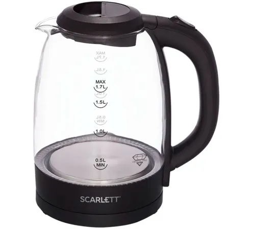 Чайник электрический Scarlett SC-EK27G11 1.7л. 2200Вт черный корпус: стекло/пластик Чайник электрический Scarlett SC-EK27G11 1.7л. 2200Вт черный корпус: стекло/пластик