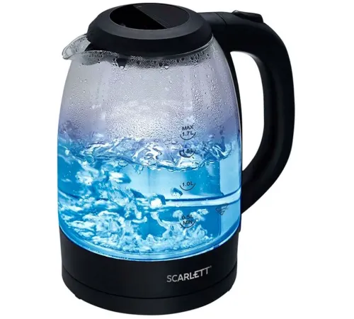 Чайник электрический Scarlett SC-EK27G11 1.7л. 2200Вт черный корпус: стекло/пластик Чайник электрический Scarlett SC-EK27G11 1.7л. 2200Вт черный корпус: стекло/пластик